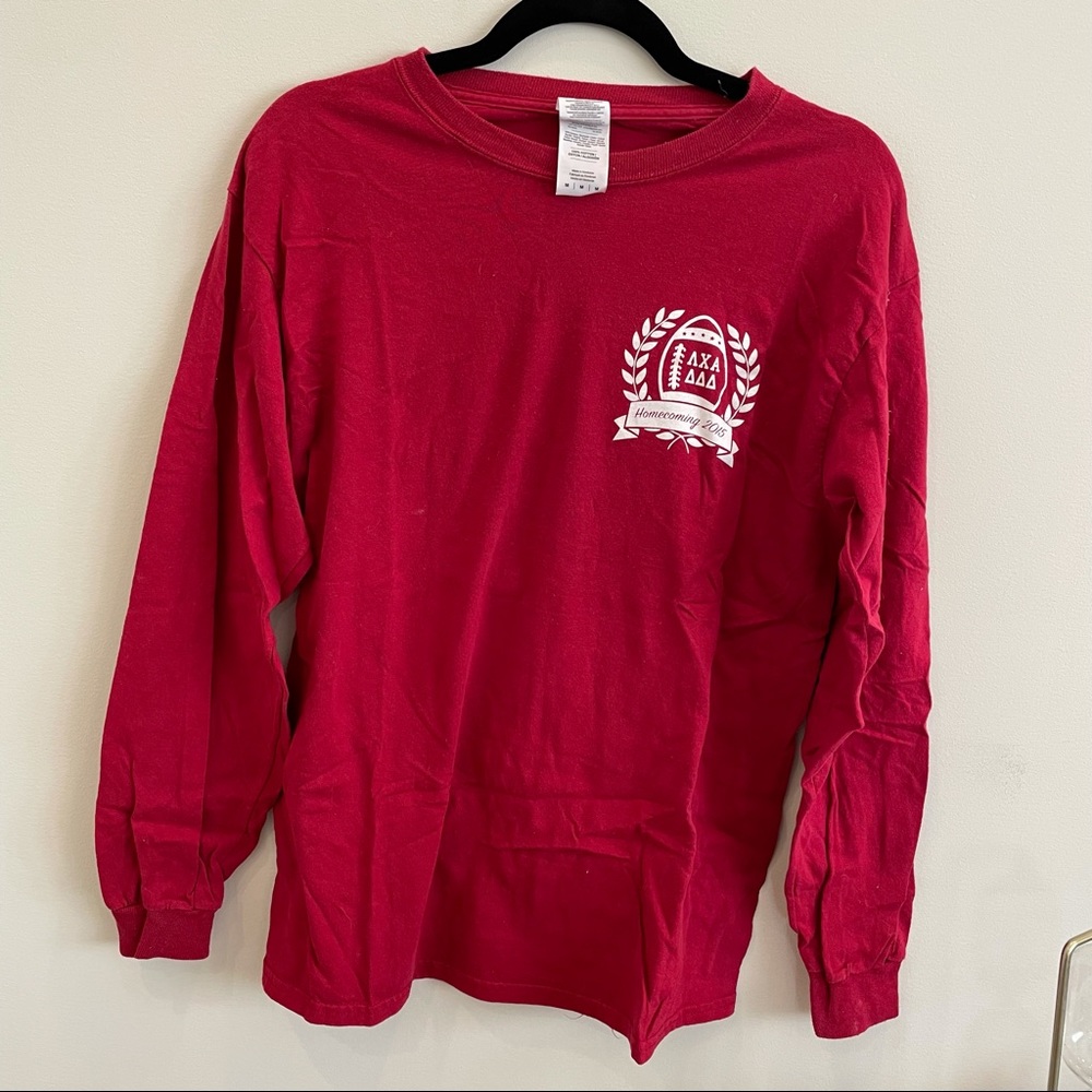 Tri delta & lambda homecoming long sleeve top
